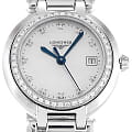Longines Longines PrimaLuna L8.110.0.87.6 primaluna швейцарские женские часы на браслете нержавеющая сталь боковой вид